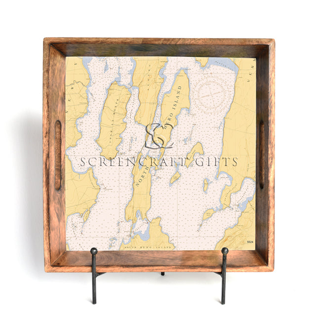 North Hero, VT - Wood Serving Tray