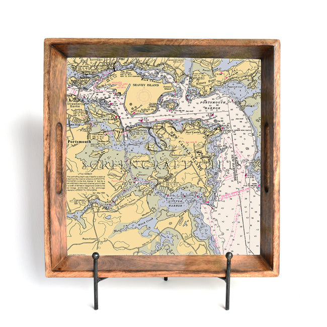 New Castle, NH - Wood Serving Tray