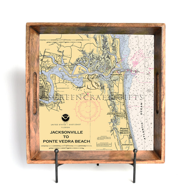 Jacksonville, FL - Wood Serving Tray