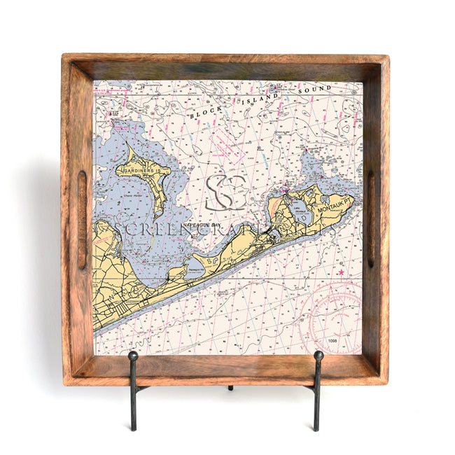 Montauk, NY- Wood Serving Tray