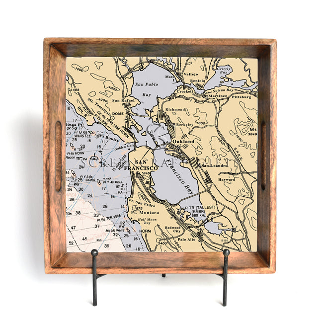 San Francisco, CA -  Wood Serving Tray