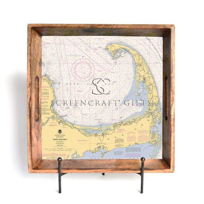 Cape Cod, MA - Wood Serving Tray