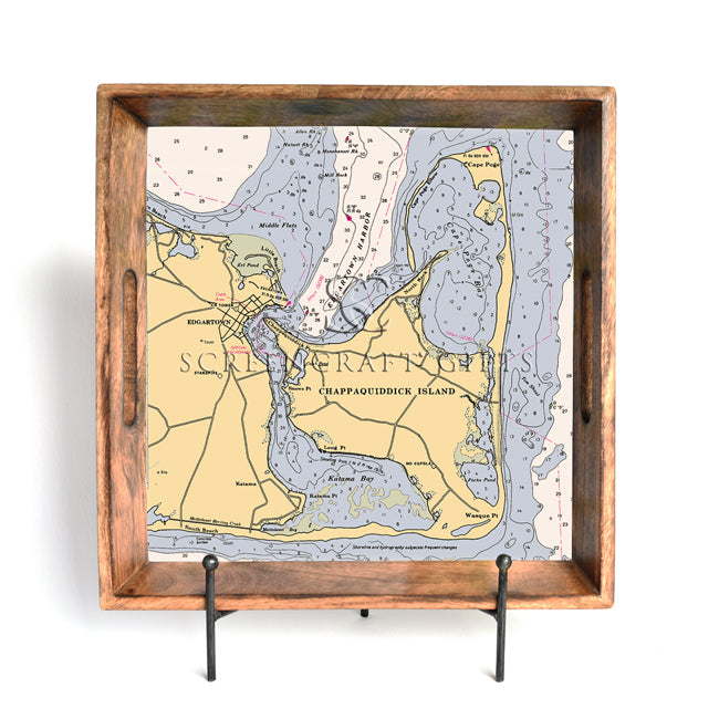 Chappaquiddick, MA- Wood Serving Tray