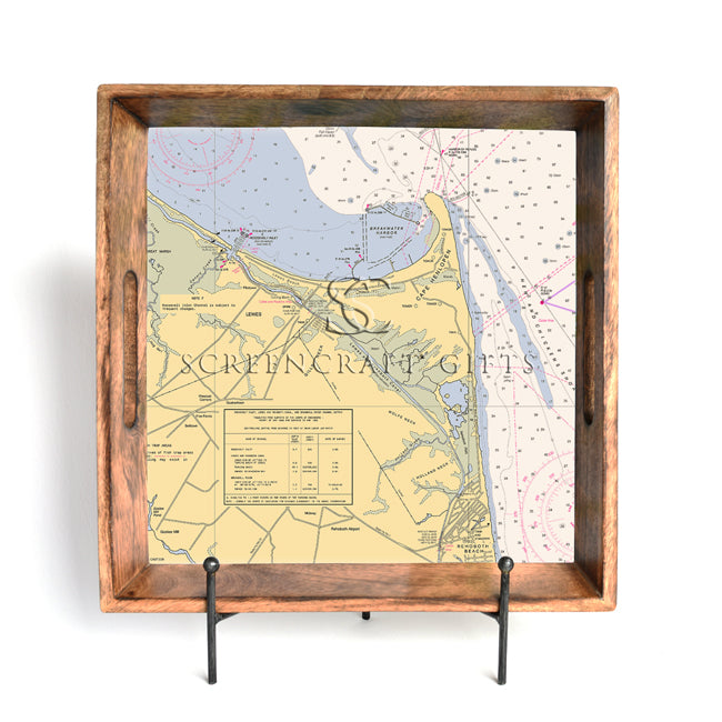 Cape Henlopen, DE- Wood Serving Tray