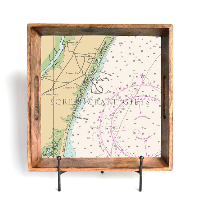 Pawleys Island, SC - Wood Serving Tray