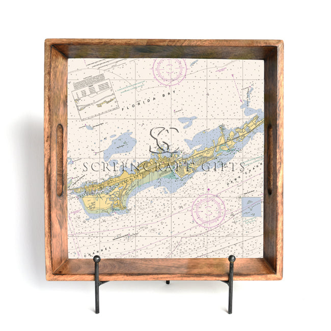 Marathon, FL - Wood Serving Tray