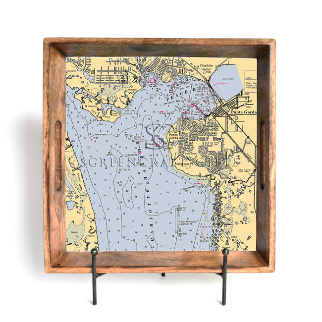 Punta Gorda, FL- Wood Serving Tray