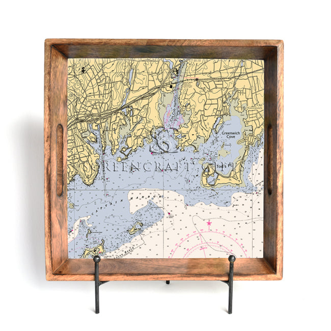 Greenwich, CT- Wood Serving Tray