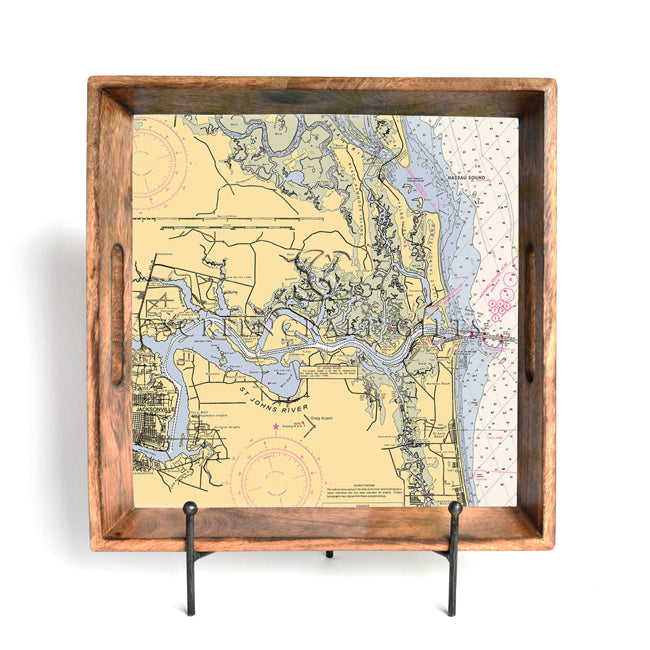 Jacksonville, FL- Wood Serving Tray