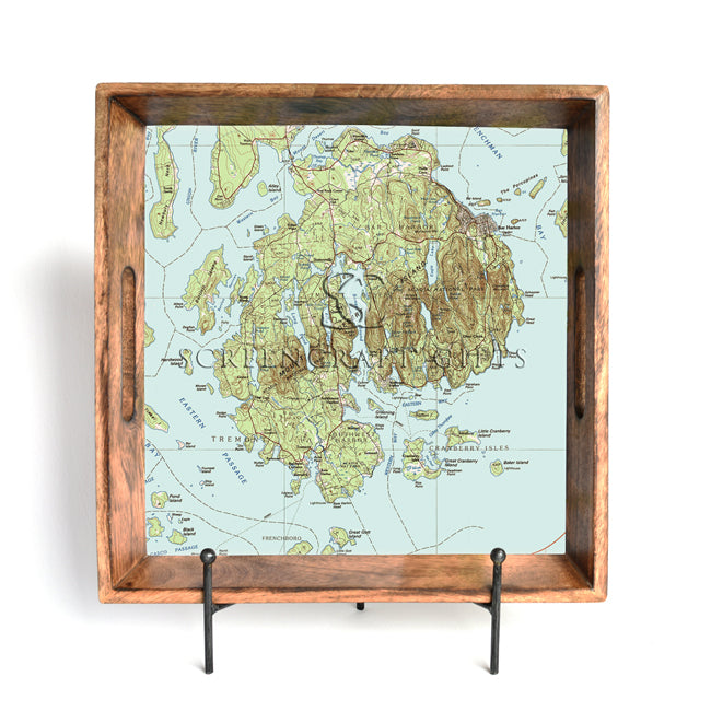 Acadia National Park-  Wood Serving Tray