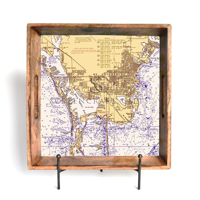 St. Petersburg, FL- Wood Serving Tray