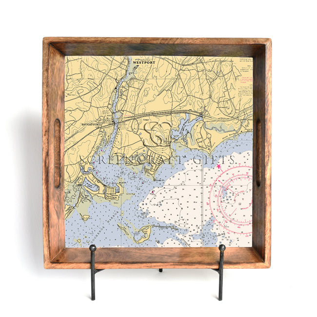 Westport, CT - Wood Serving Tray
