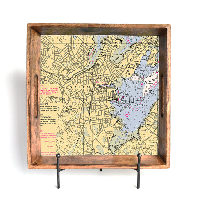 Salem, MA- Wood Serving Tray