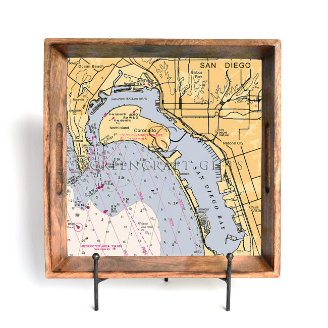 Coronado, CA-  Wood Serving Tray