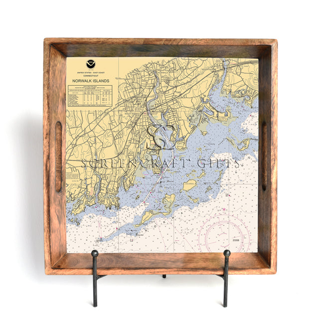 Norwalk, CT - Wood Serving Tray