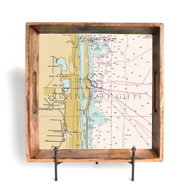 West Palm Beach, FL- Wood Serving Tray