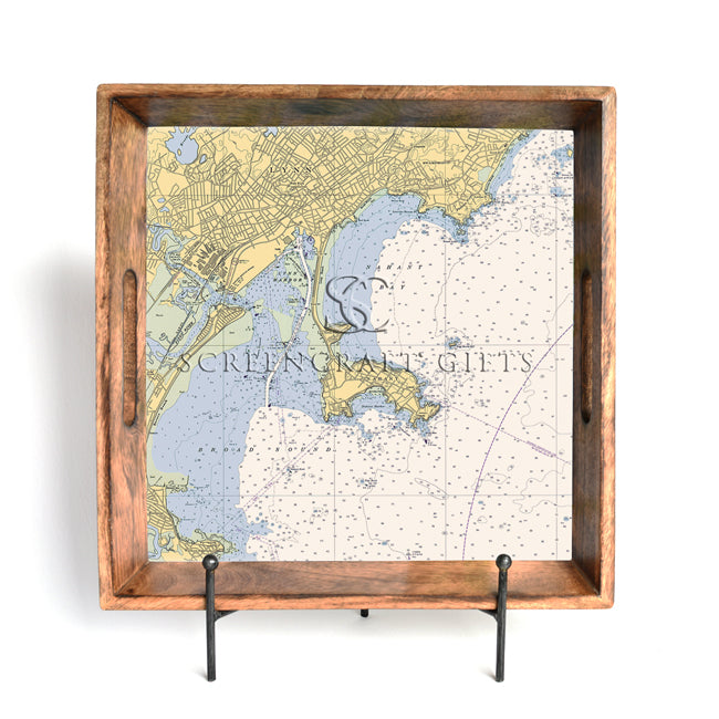 Nahant, MA- Wood Serving Tray