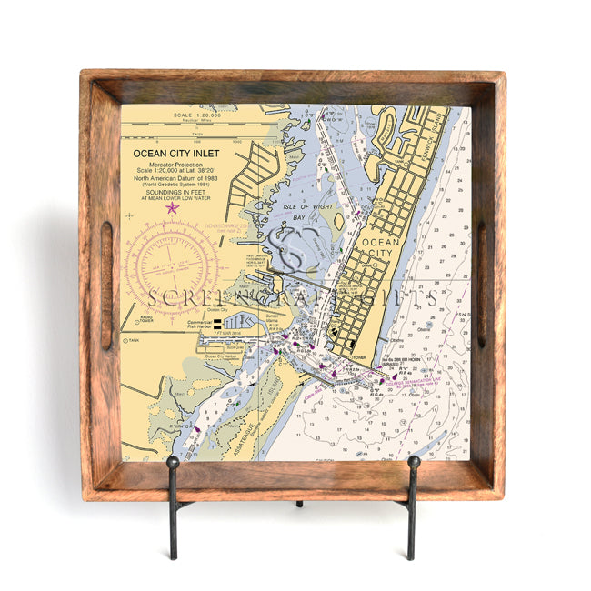 Ocean City, MD- Wood Serving Tray