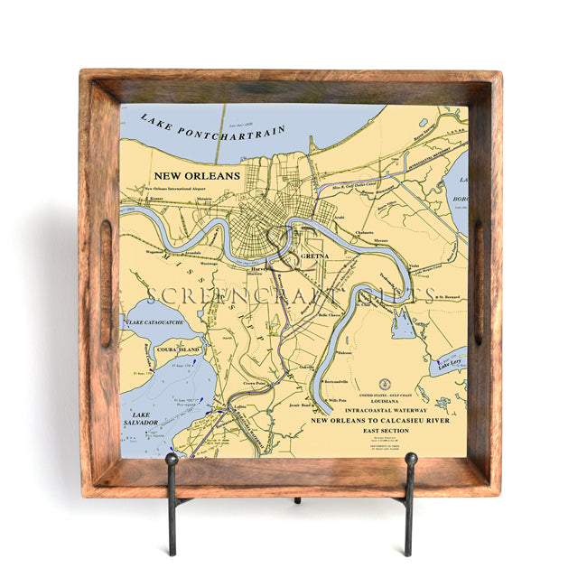 New Orleans, LA- Wood Serving Tray