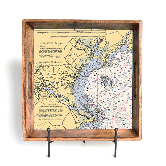 Old Orchard Beach, ME- Wood Serving Tray