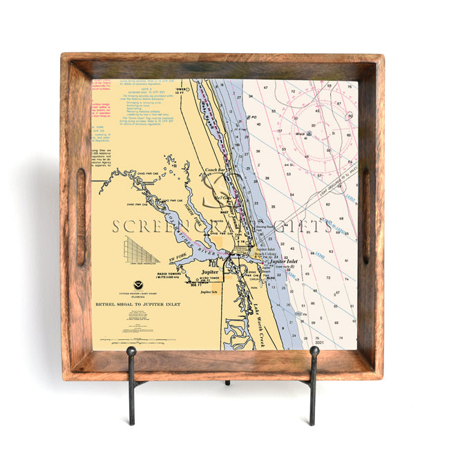 Jupiter, FL- Wood Serving Tray