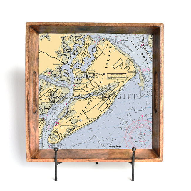 Hilton Head, SC - Wood Serving Tray