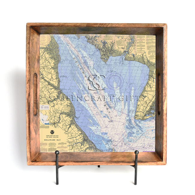 Delaware Bay- Wood Serving Tray