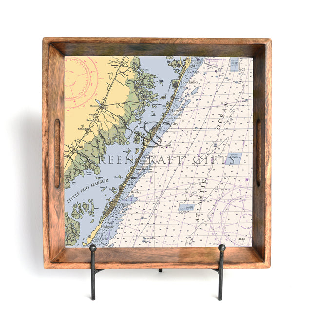 Long Beach Island, NJ- Wood Serving Tray