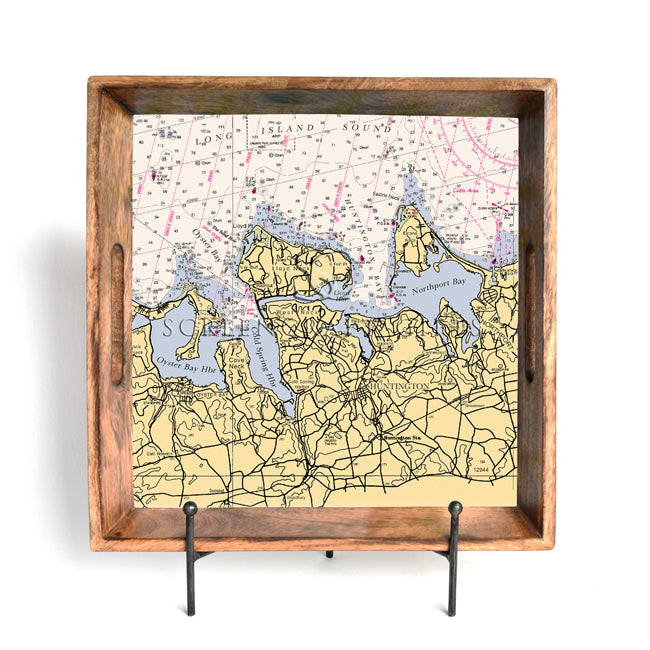 Huntington Bay, NY- Wood Serving Tray