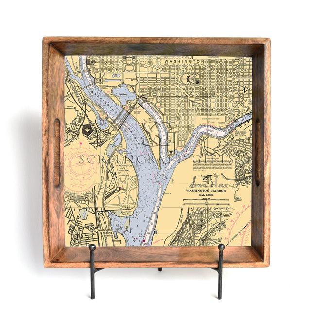 Washington, DC - Wood Serving Tray