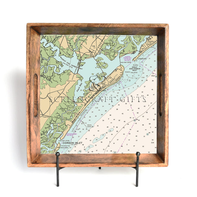 Ocean City, NJ - Wood Serving Tray