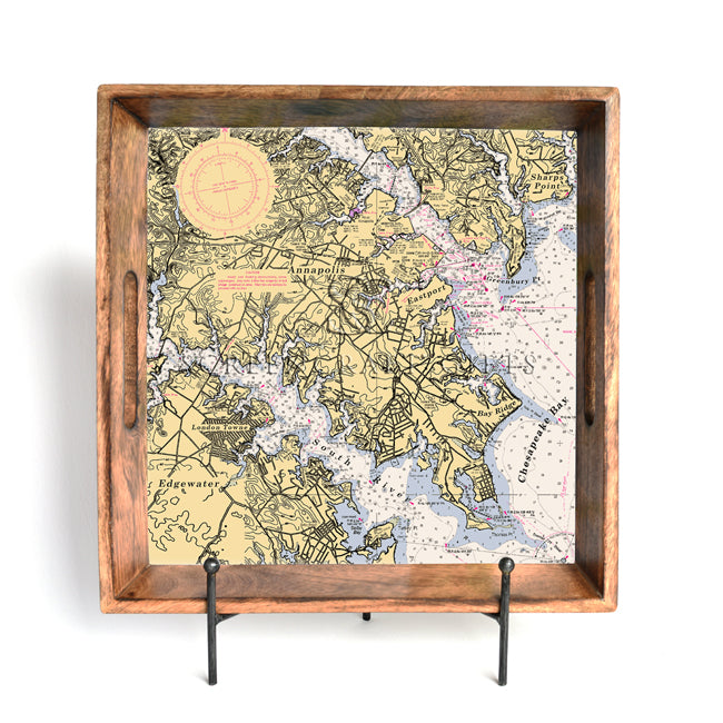 Annapolis, MD - Wood Serving Tray