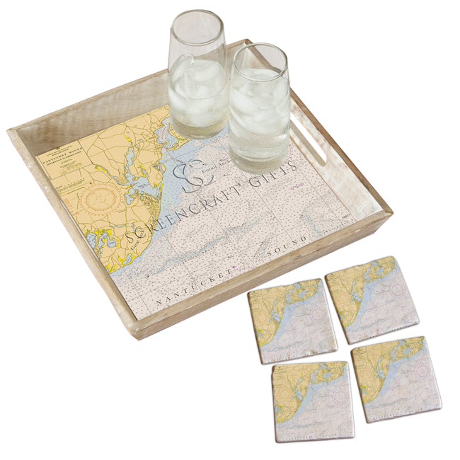 Osterville, MA - Wood Serving Tray