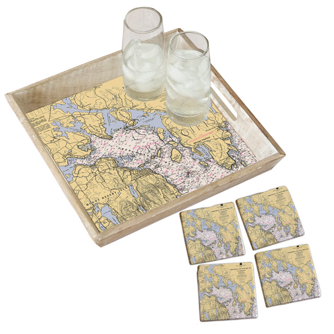 Frenchman Bay, ME- Wood Serving Tray