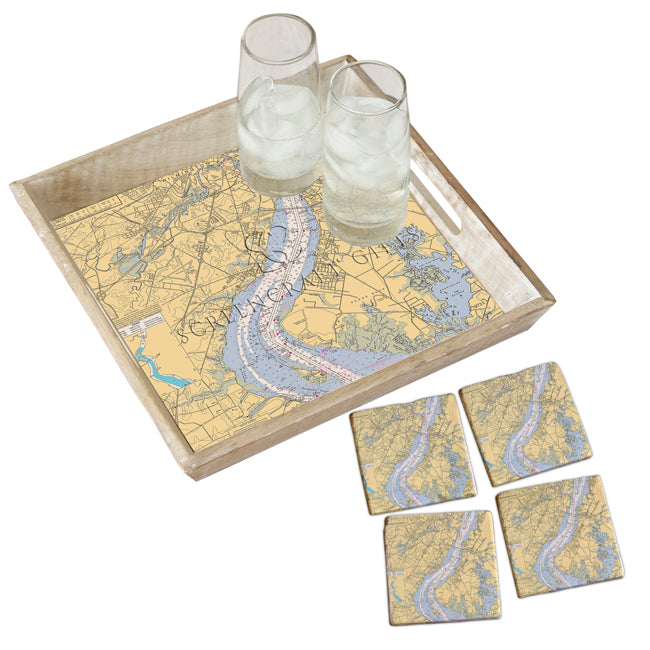 Wilmington, DE- Wood Serving Tray