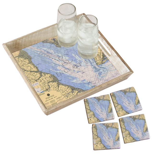 Delaware Bay- Wood Serving Tray