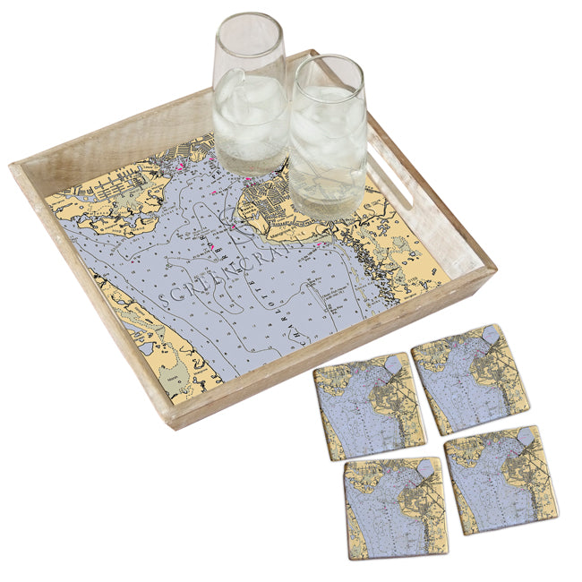 Punta Gorda, FL- Wood Serving Tray