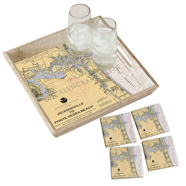 Jacksonville, FL - Wood Serving Tray