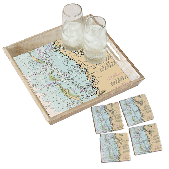 Tarpon Springs, FL- Wood Serving Tray