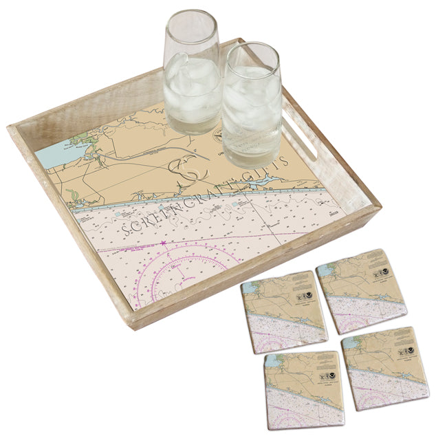 Inlet Beach, FL-  Wood Serving Tray