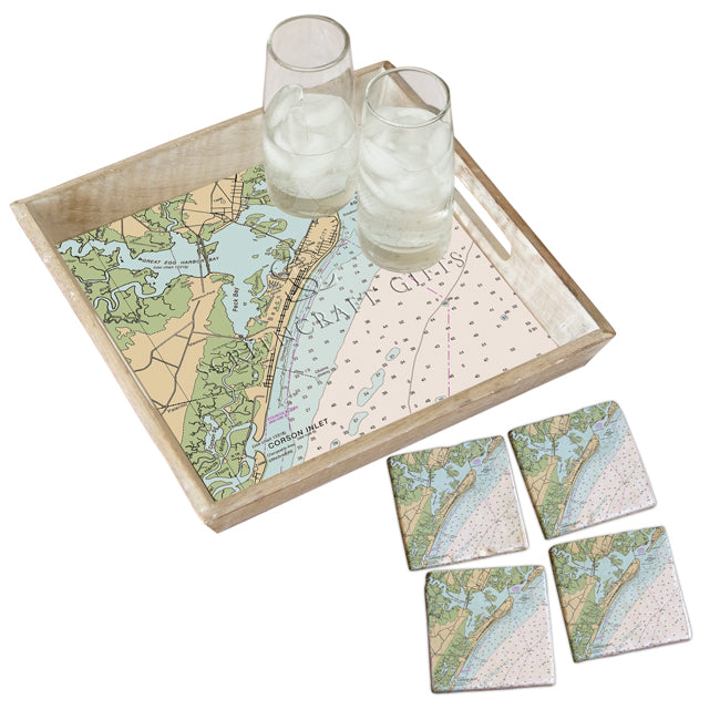 Ocean City, NJ - Wood Serving Tray