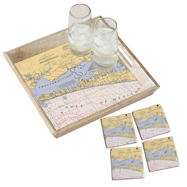 Destin, FL - Wood Serving Tray