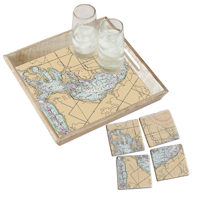 Port Findlay, Ontario - Wood Serving Tray