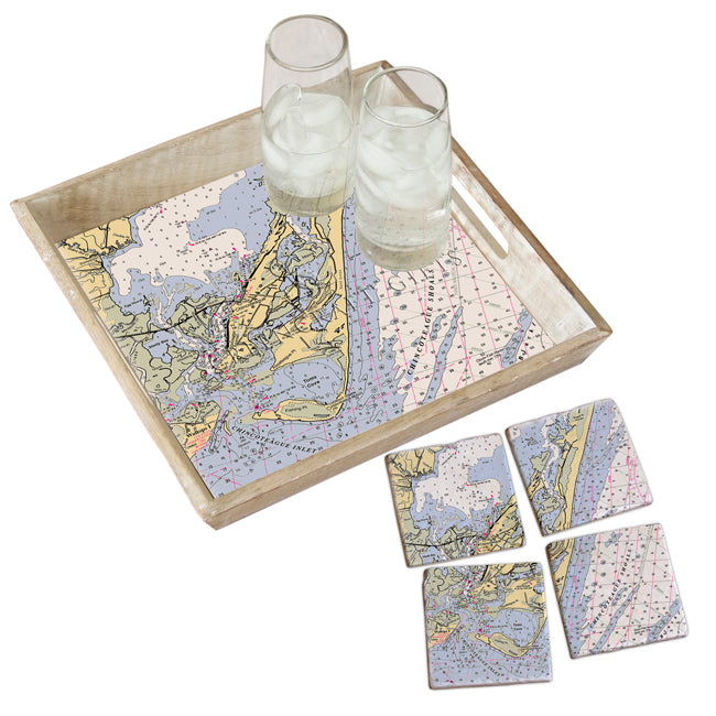 Chincoteague, VA - Wood Serving Tray