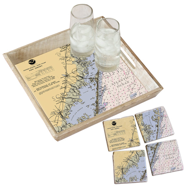 Long Beach Island, NJ- Wood Serving Tray