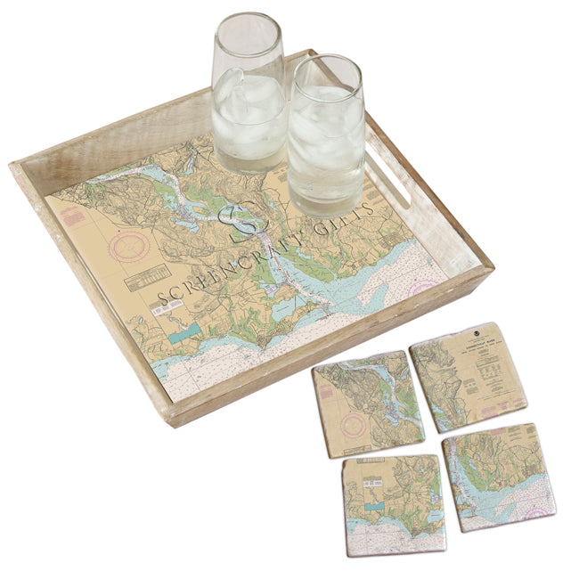 Connecticut River- Wood Serving Tray