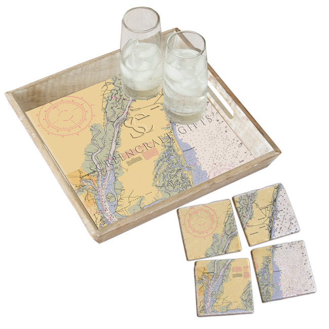 DeBordieu, SC - Wood Serving Tray