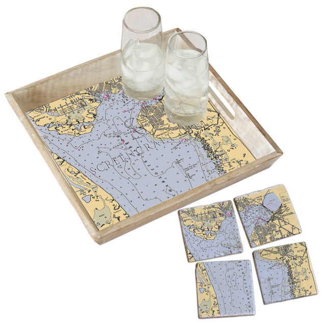 Punta Gorda, FL- Wood Serving Tray