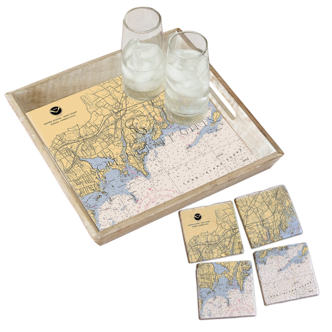 Darien, CT  - Wood Serving Tray