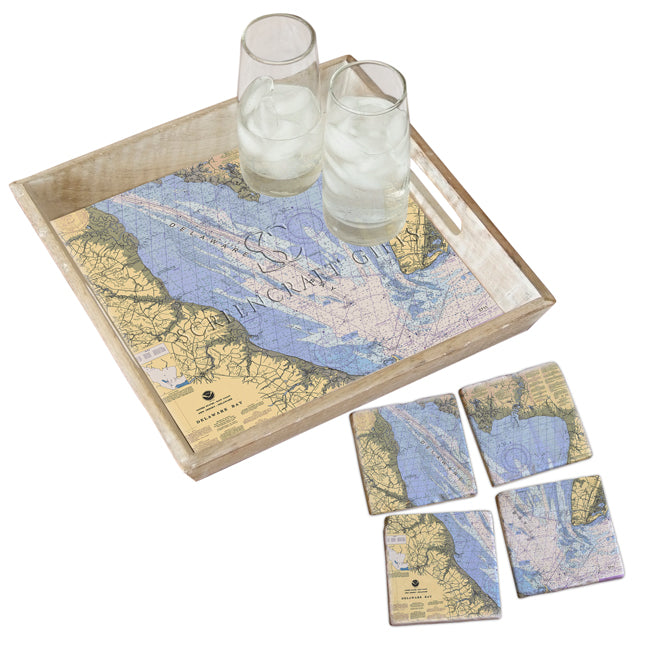 Delaware Bay- Wood Serving Tray